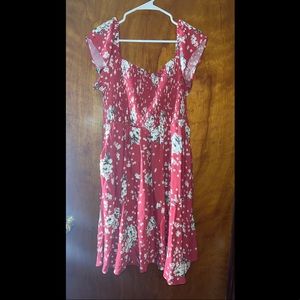 Torrid smocked Challis dress with Pockets